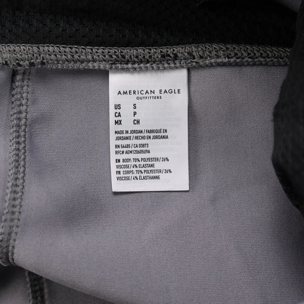 American Eagle Active 24/7 Jogger Shorts‎ Mens Small Gray Athletic Gym 013-1130